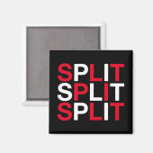 Aimant Drapeau croate SPLIT (Recto/Verso)