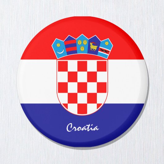 Aimant Drapeau croate & Voyage Croatie, vacances/sports
