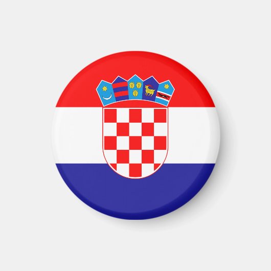 Aimant Drapeau Croatie (Devant)