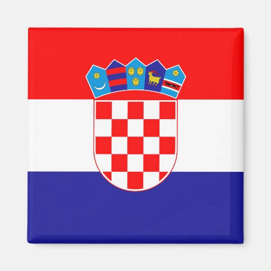Aimant Drapeau Croatie (Devant)