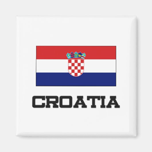 Aimant Drapeau Croatie (Devant)