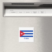 Aimant Drapeau Cuba avec nom (In Situ (Lave-vaisselle))