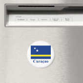 Aimant Drapeau Curacao avec nom en néerlandais (In Situ (Lave-vaisselle))