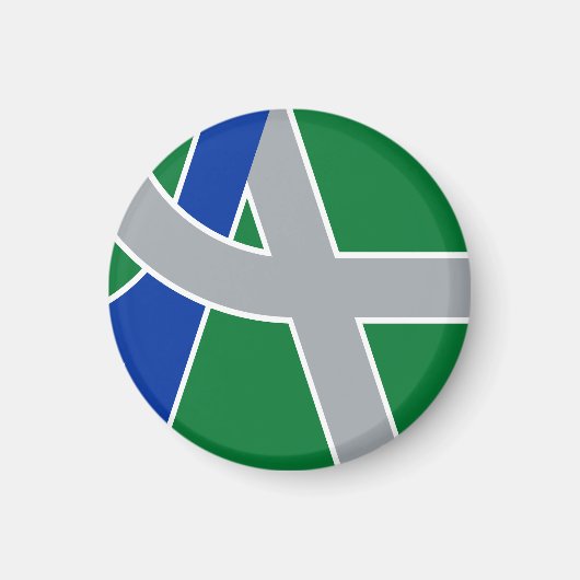 Aimant Drapeau d'Albany, Oregon (Devant)