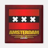 Aimant Drapeau d'Amsterdam (Devant)