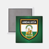 Aimant Drapeau d'Andalucía (Recto/Verso)