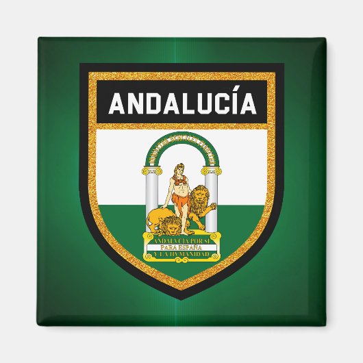 Aimant Drapeau d'Andalucía (Devant)
