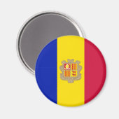 Aimant Drapeau d'Andorre (Recto/Verso)