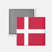 Aimant Drapeau Danemark  (Recto/Verso)