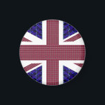 Aimant Drapeau d'Angleterre, drapeau de Grande-Bretagne<br><div class="desc">Angleterre Drapeau,  Grande-Bretagne Drapeau magnétique. Le drapeau est fait avec des images de pierres gemmes : L'arrière - plan bleu sont rectangulaires en forme de saphir bleu. Les bandes rouges sont des Rubies rectangulaires. Les étoiles sont des diamants.</div>