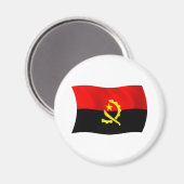 Aimant Drapeau d'Angola (Recto/Verso)