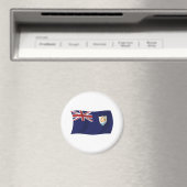 Aimant Drapeau d'Anguilla (In Situ (Lave-vaisselle))