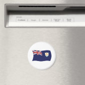 Aimant Drapeau d'Anguilla (In Situ (Lave-vaisselle))