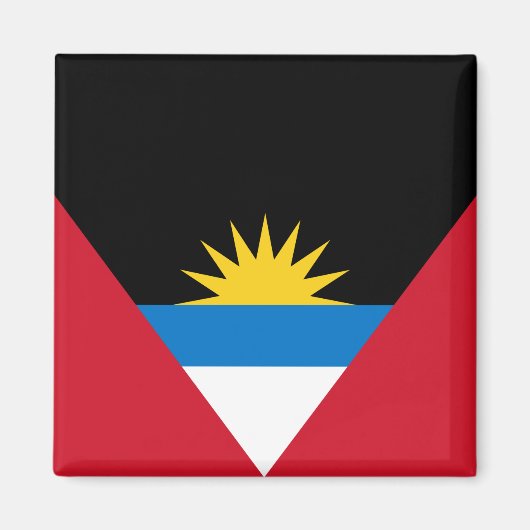 Aimant Drapeau d'Antigua-et-Barbuda (Devant)