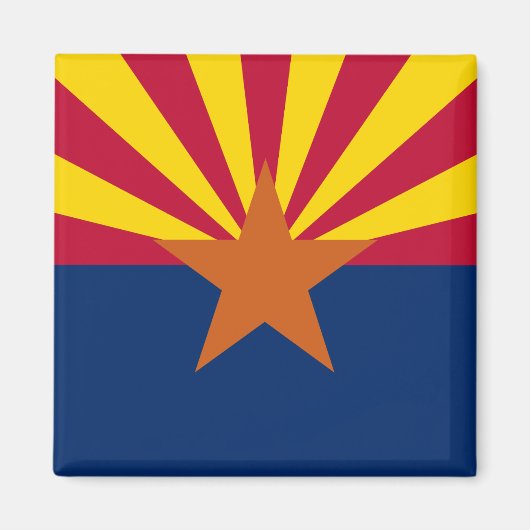 Aimant Drapeau d'Arizona (Devant)