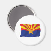 Aimant Drapeau d'Arizona (Recto/Verso)