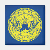 Aimant Drapeau d'Atlanta, Géorgie (Devant)