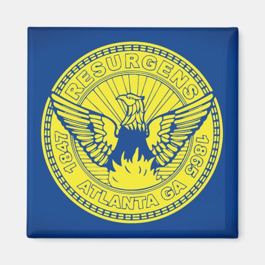 Aimant Drapeau d'Atlanta, Géorgie (Devant)