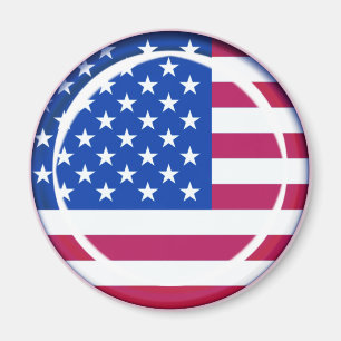 Aimant drapeau de 3D Etats-Unis