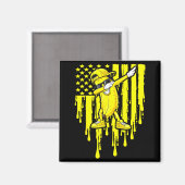 Aimant Drapeau de banane drôle de dab flag drip enfants j (Recto/Verso)