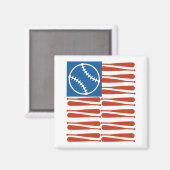 Aimant Drapeau de baseball (Recto/Verso)