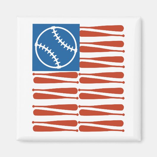 Aimant Drapeau de baseball (Devant)