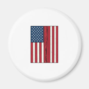 Aimant Drapeau de baseball en détresse design vectoriel v
