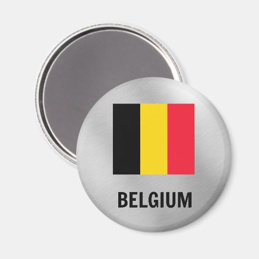 Aimant Drapeau de Belgique (Recto/Verso)