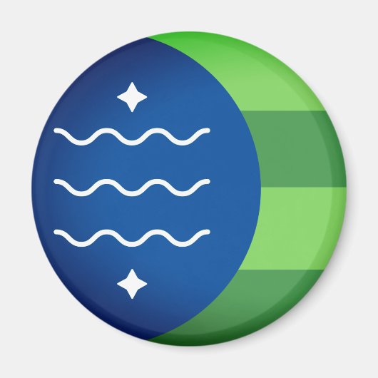 Aimant Drapeau de Bellingham, Washington (Devant)