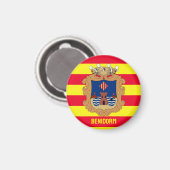 Aimant Drapeau de Benidorm - Comunidad Valenciana (ESP) (Recto/Verso)