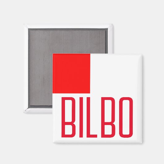 Aimant Drapeau de Bilbao (Recto/Verso)