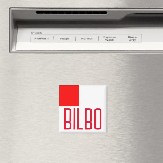 Aimant Drapeau de Bilbao (In Situ (Lave-vaisselle))