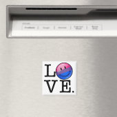 Aimant Drapeau de bisexualité à l'intérieur de l'amour de (In Situ (Lave-vaisselle))