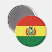 Aimant Drapeau de Bolivie (Recto/Verso)