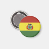 Aimant drapeau de Bolivie (Recto/Verso)