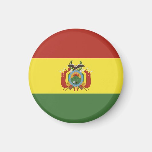 Aimant drapeau de Bolivie (Devant)
