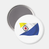 Aimant Drapeau de Bonaire (Recto/Verso)