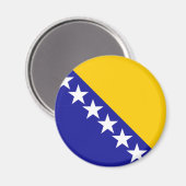 Aimant Drapeau de Bosnie-Herzégovine (Recto/Verso)