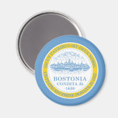 Aimant Drapeau de Boston (Recto/Verso)