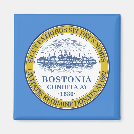 Aimant Drapeau de Boston, Massachusetts (Devant)