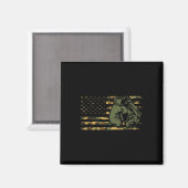 Aimant Drapeau De Boxe De Camo Usa Pour Boxer - Boîte À D (Recto/Verso)