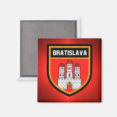 Aimant Drapeau de Bratislava (Recto/Verso)