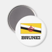 Aimant Drapeau de Brunei (Recto/Verso)