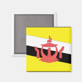 Aimant Drapeau de Brunei (Recto/Verso)