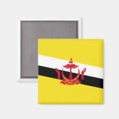 Aimant Drapeau de Brunei (Recto/Verso)