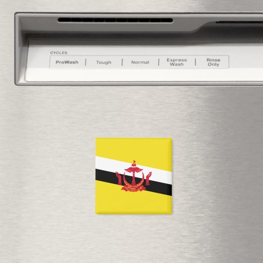 Aimant Drapeau de Brunei (In Situ (Lave-vaisselle))