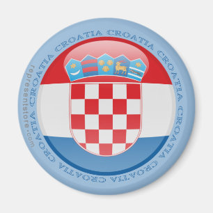 Aimant Drapeau de bulle de la Croatie
