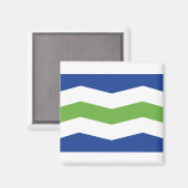 Aimant Drapeau de Burlington, Vermont (Recto/Verso)