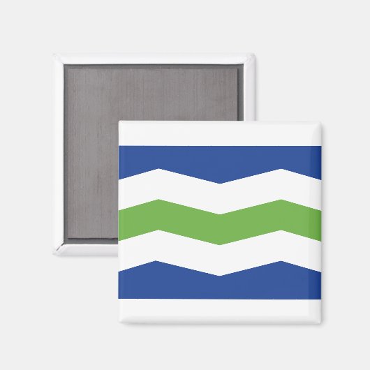 Aimant Drapeau de Burlington, Vermont (Recto/Verso)