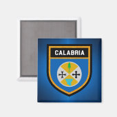 Aimant Drapeau de Calabre (Recto/Verso)